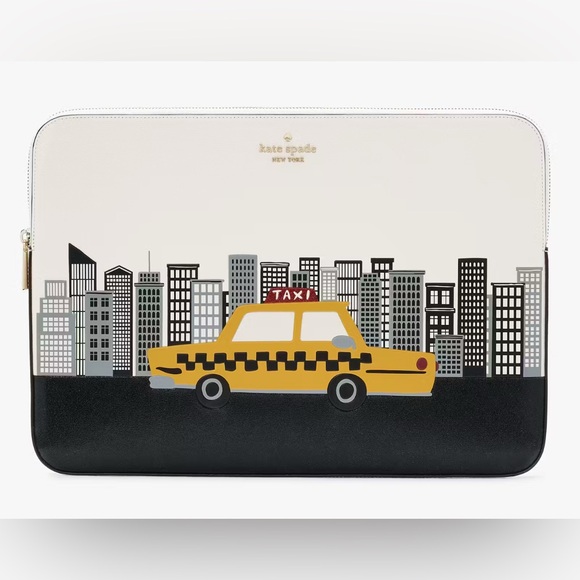 Kate Spade NYC Big Apple Universal Laptop Sleeve Cityscape Laptop Sleeve - Picture 1 of 2